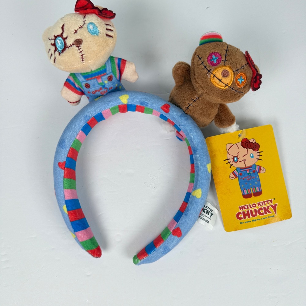New Hello Kitty Chucky plush headband Universal Studios Horror Sanrio